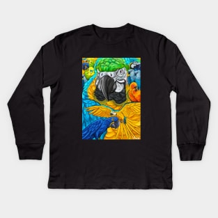 Parrots Kids Long Sleeve T-Shirt